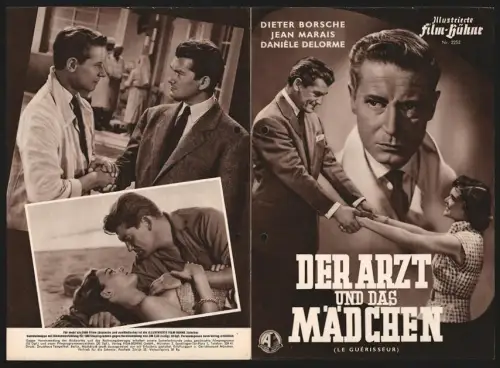 Filmprogramm IFB Nr. 2252, Der Arzt und das Mädchen, Dieter Borsche, Jean Marais, Regie: Yves Ciampi