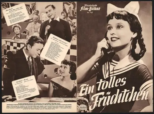 Filmprogramm IFB Nr. 2107, Ein tolles Früchtchen, Ingrid Pan, Hans Holt, Nadja Tiller, Regie: Franz Antel