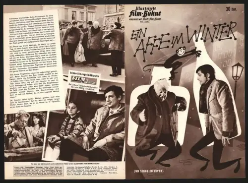 Filmprogramm IFB Nr. 6213, Ein Affe im Winter, Jean Gabin, Jean-Paul Belmondo, Regie: Henri Verneuil