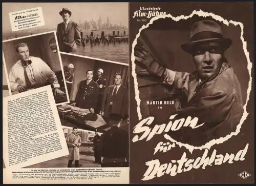 Filmprogramm IFB Nr. 3562, Spion für Deutschland, Martin Held, Nadja Tiller, Viktor Staal, Regie: Werner Klingler