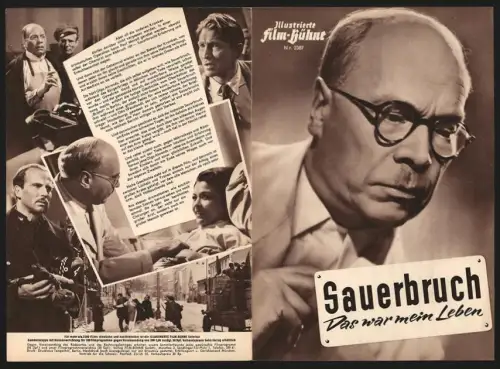 Filmprogramm IFB Nr. 2387, Sauerbruch, Das war mein Leben, Ewald Basler, Heidemarie Hatheyer, Regie: Rolf Hansen