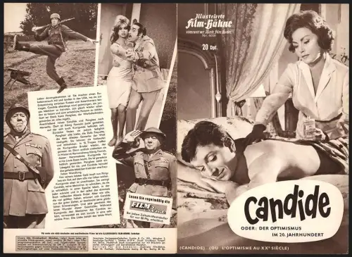 Filmprogramm IFB Nr. 6008, Candide, Jean-Pierre Cassel, Dahlia Lavi, Nadja Gray, Regie: Norbert Carbonnaux