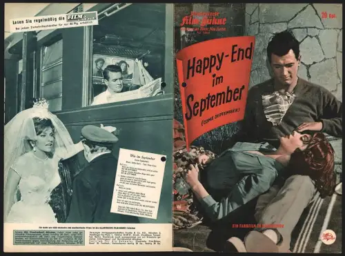 Filmprogramm IFB Nr. 5964, Happy-End im September, Rock Hudson, Gina Lollobrigida, Regie: Robert Mulligan