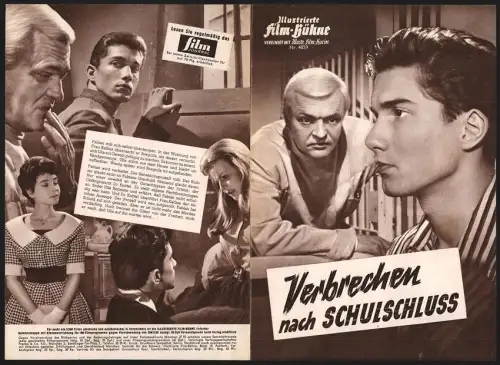 Filmprogramm IFB Nr. 4829, Verbrechen nach Schulschluss, Peter van Eyck, Heidi Brühl, Chr. Wolff, Regie: Alfred Vohrer