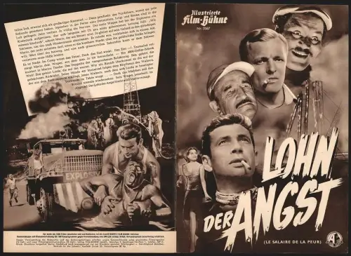 Filmprogramm IFB Nr. 2067, Lohn der Angst, Yves Montand, Charles Vanel, Regie: H.G. Clouzot