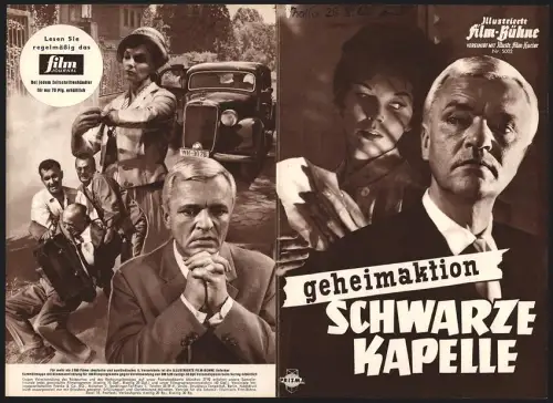 Filmprogramm IFB Nr. 5022, Geheimaktion Schwarze Kapelle, Peter van Eyck, Dawn Addams, Regie: Ralph Habib