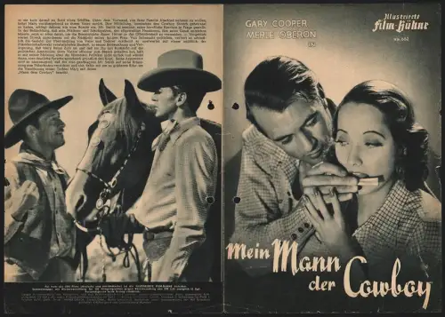 Filmprogramm IFB Nr. 682, Mein Mann der Cowboy, Gary Cooper, Merle Oberon, Regie: Fritz Lang