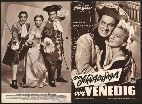 Filmprogramm IFB Nr. 2683, Der Schürzenjäger von Venedig, Bob Hope, Joan Fontaine, Regie: Norman Z. McLeod