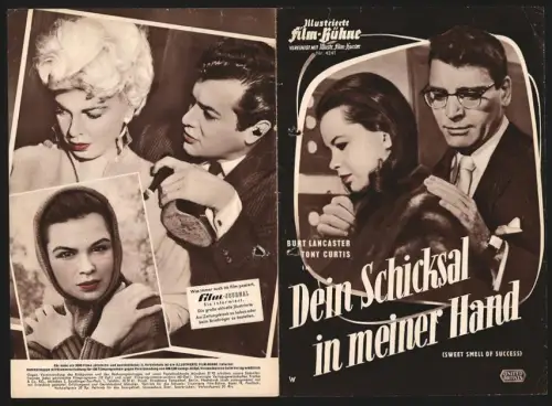 Filmprogramm IFB Nr. 4241, Dein Schicksal in meiner Hand, Burt Lancaster, Tony Curtis, Regie: Alexander Mackendrick