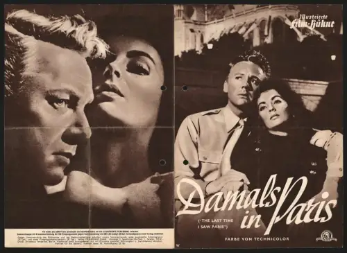 Filmprogramm IFB Nr. 2906, Damals in Paris, Elizabeth Taylor, Van Johnson, Regie: Richard Brooks