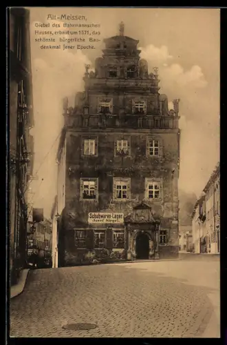 AK Meissen, Bahrmannsches Haus, Strasse An der Frauenkirche 3