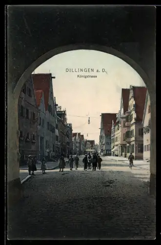 AK Dillingen a. D., Partie in der Königstrasse
