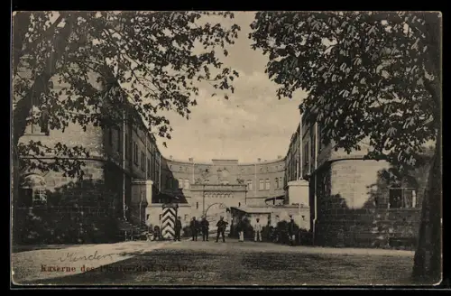 AK Minden i. W., Kaserne des Pionier-Batl. Nr. 10