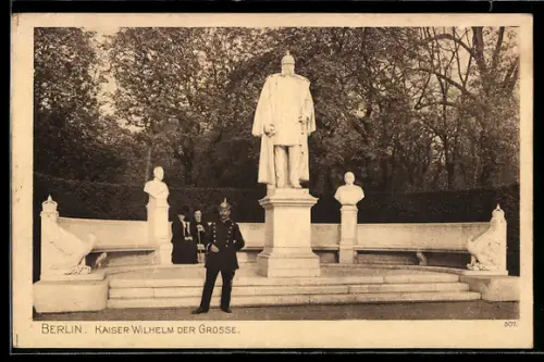 AK Berlin-Tiergarten, Kaiser Wilhelm der Grosse