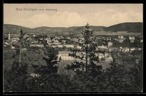 AK Bad Kissingen, Teilansicht vom Altenberg aus