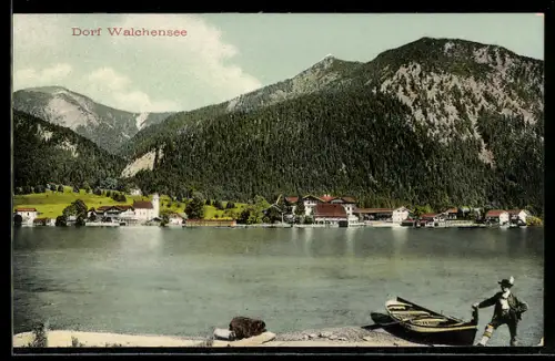 AK Walchensee, Panorama und Ruderboot