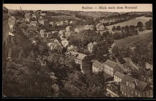 AK Meissen, Blick nach dem Meisatal