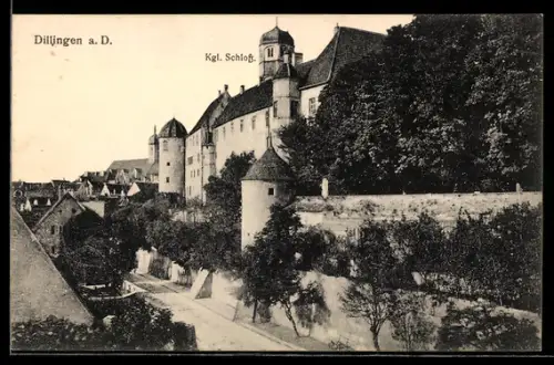 AK Dillingen a. D., Partie am Kgl. Schloss