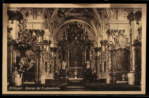 AK Dillingen, Inneres der Studienkirche