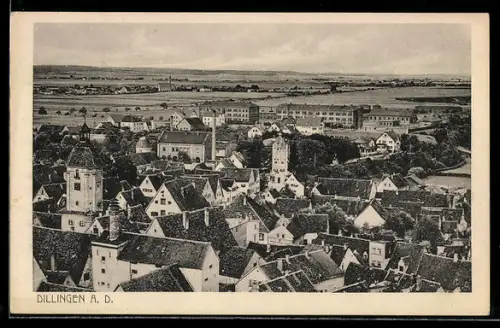 AK Dillingen, Teilansicht über die Dächer