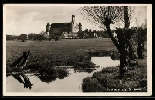 AK Höchstädt a. d. D., Blick auf das Schloss