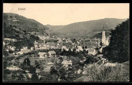AK Urach, Blick auf den Ort