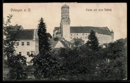 AK Dillingen a. D., Partie mit dem Schloss
