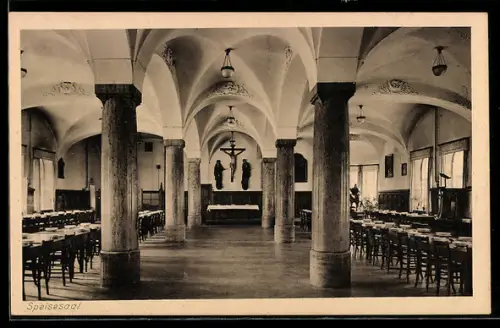AK Dillingen a. D., Priester-Seminar, Speisesaal
