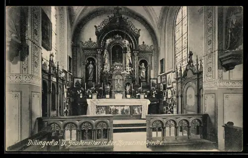 AK Dillingen a. D., Gnadenaltar in der Kapuzinerkirche
