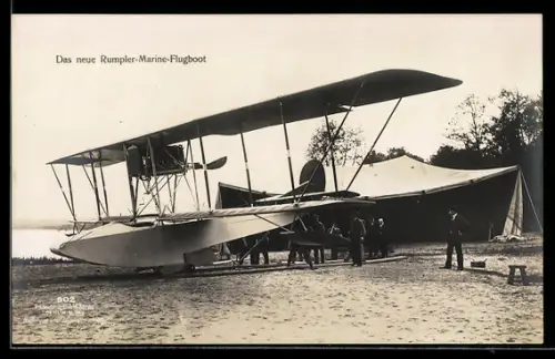 AK deutsches Rumpler Marine Flugboot