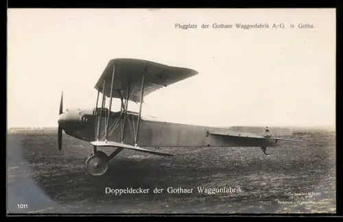AK Sanke Nr. 1011: Doppeldecker der Gothaer Waggonfabrik