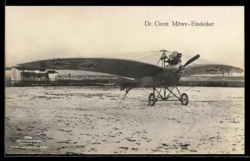 Foto-AK Sanke Nr. 304: Dr. Geest Möwe-Eindecker