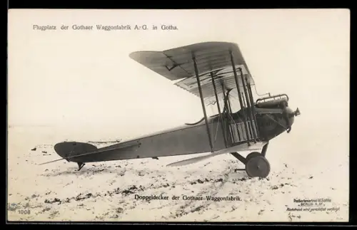 Foto-AK Sanke Nr. 1008: Doppeldecker der Gothaer Waggonfabrik
