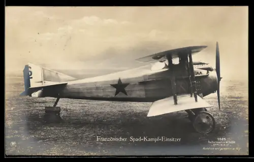 Foto-AK Sanke Nr. 1031: Französischer Spad-Kampf-Einsitzer