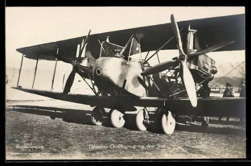 Foto-AK Sanke Nr. 1060: Deutsches Grossflugzeug vor dem Start