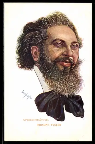 Künstler-AK Carl Josef Pollak: Porträt von Edmund Eysler