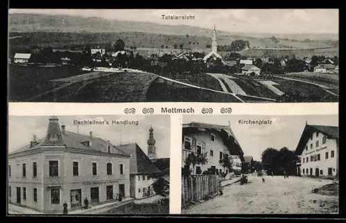 AK Mettmach, Bachleitner`s Handlung, Kirchenplatz