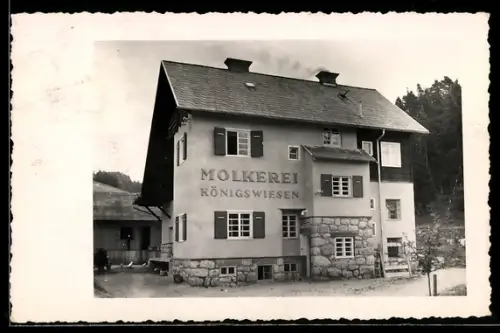 Foto-AK Königswiesen, Blick auf die Molkerei
