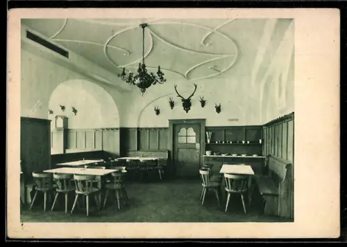 AK Wien, Gasthaus Stieglbräu im Hotel Holzwarth, Mariahilferstrasse 156, Grosse Bierlokale