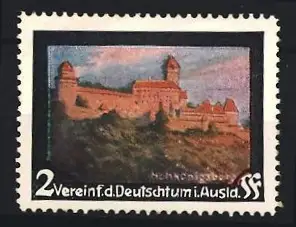 Reklamemarke Verein für das Deutschtum im Ausland, Ansicht der Hohkönigsburg