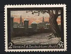 Reklamemarke Verein f.d. Deutschtum i. Ausland, Stadtmauer von Reval