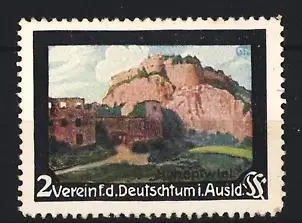 Reklamemarke Verein f. d. Deutschtum i. Ausland, Ansicht vom Hohentwiel