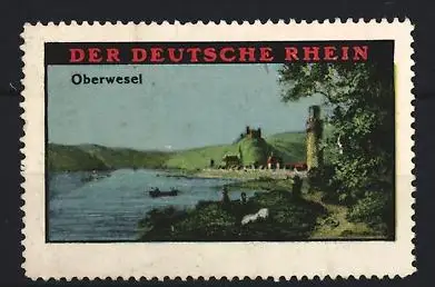 Reklamemarke Oberwesel, Der Deutsche Rhein, Flusslandschaft