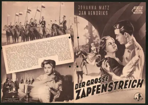 Filmprogramm DNF, der grosse Zapfenstreich, Johanna Matz, Jan Hendriks, Regie Georg Hurdalek