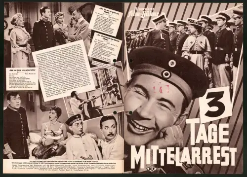 Filmprogramm IFB Nr. 2934, 3 Tage Mittelarrest, Ernst Waldow, Grethe Weiser, Regie Georg Jacoby