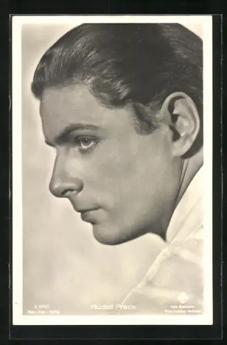 AK Schauspieler Rudolf Prack von der Seite portraitiert
