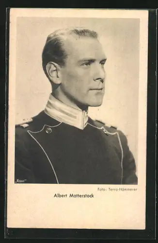 AK Schauspieler Albert Matterstock im Kostüm einer Filmrolle