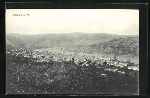 AK Boppard a. Rh., Teilansicht