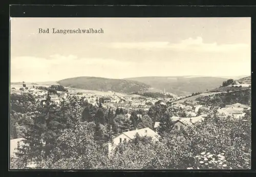 AK Bad Langenschwalbach, Gesamtansicht der Ortschaft