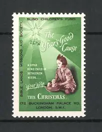 Reklamemarke Bible Lands Missions Aid Society, Blind Children Fund, The Year's good 'cause this Christmas